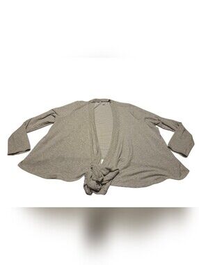 Women’s Athleta Poise Wrap Sweatshirt Gray Fleece Modal Sweater 3X Plus Size